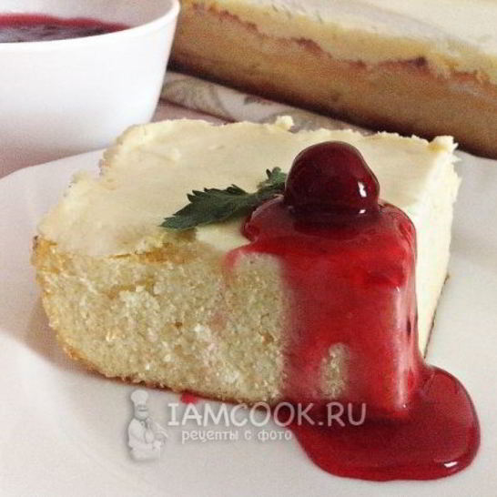 Рецепт творожной запеканки под сметанной заливкой