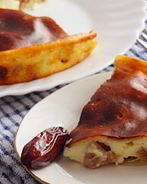 Творожная запеканка с финиками