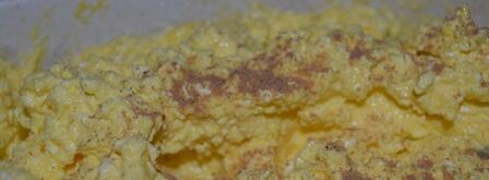 творожная запеканка с яблоком и бананом. Шаг 5