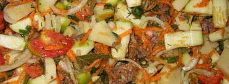 запеканка овощная с тушенкой. Шаг 4