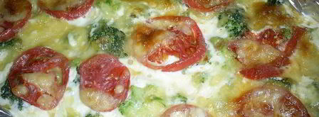 запеканка с брокколи, сыром и помидорами. Шаг 7