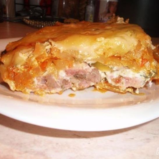 Рецепт запеканки с капустой и ветчиной