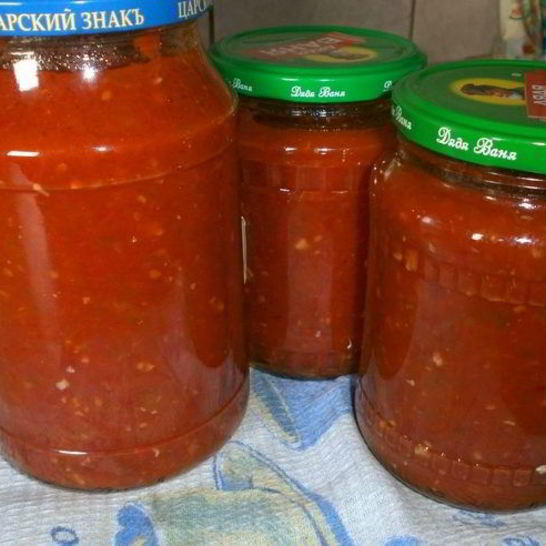 Рецепт аджики с хреном и помидорами