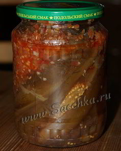 Баклажаны в аджике на зиму