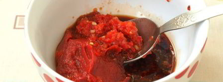 филе индейки запеченное в томатно-соевом соусе с аджикой. Шаг 3