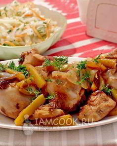 Курица в маринаде из аджики