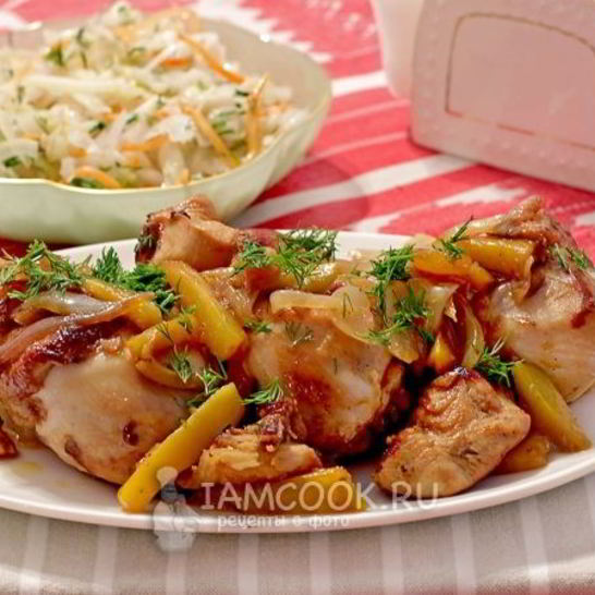 Рецепт курицы в маринаде из аджики
