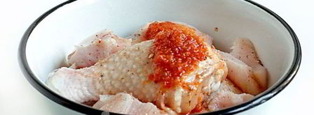 курица в маринаде из аджики. Шаг 4