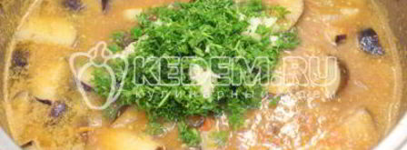 баклажаны порезанные ломтиками. Шаг 6