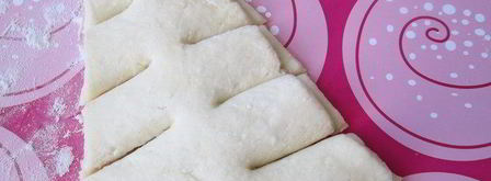 елочка с джемом из творожно-слоеного теста. Шаг 6