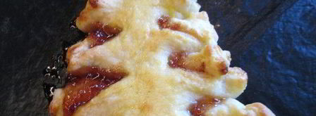 елочка с джемом из творожно-слоеного теста. Шаг 8