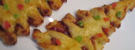 елочка с джемом из творожно-слоеного теста. Шаг 9