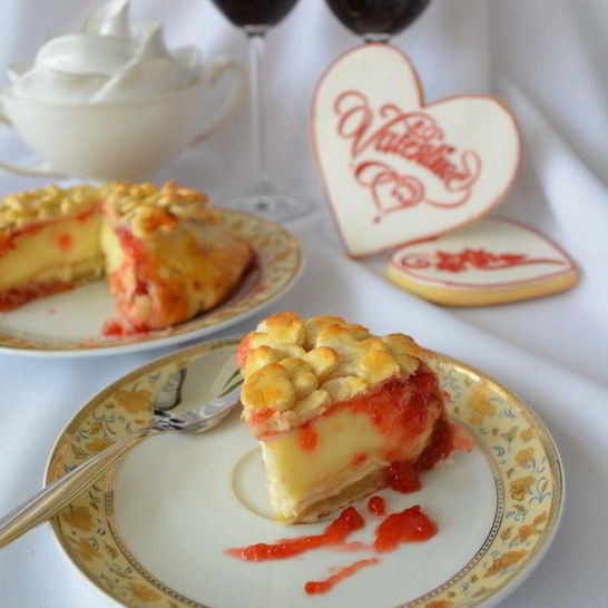 Рецепт камамбера с клубничным джемом