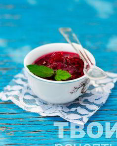 Малиновый джем с мятой