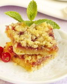 Овсяные ромбики с джемом