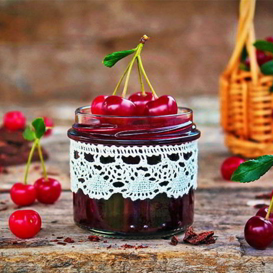 Рецепт вишневого джема с горьким шоколадом