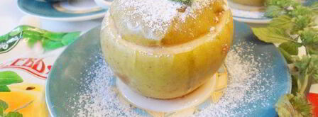 запеченные яблоки с джемом и бананом. Шаг 10