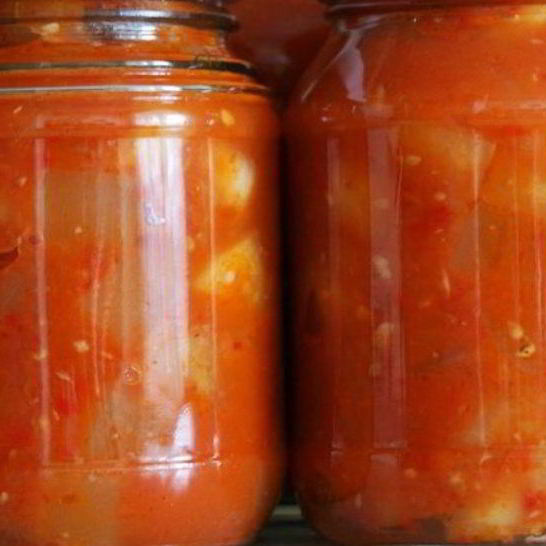 Рецепт кабачков, жареных в томате, на зиму