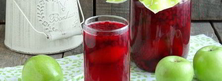 компот из брусники с яблоками на зиму. Шаг 13