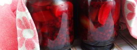 компот из брусники с яблоками на зиму. Шаг 12