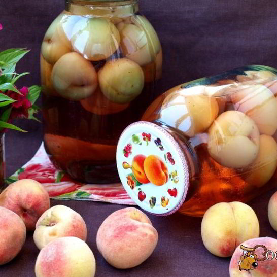 Рецепт компота из персиков на зиму