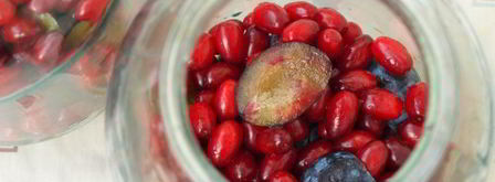 компот из слив и кизила. Шаг 3