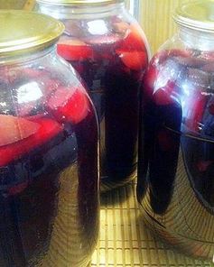 Компот из терна и яблок