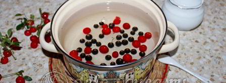 компот из вишни и черной смородины. Шаг 6