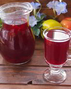 Компот из вишни и яблок