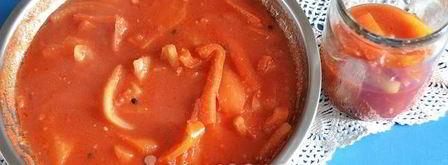 лечо из болгарского перца с томатной пастой. Шаг 16