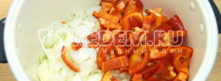 лечо из кабачков в мультиварке. Шаг 4