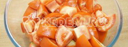 лечо из кабачков в мультиварке. Шаг 5