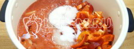 лечо из кабачков в мультиварке. Шаг 8