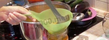 лечо из огурцов с помидорами на зиму. Шаг 9