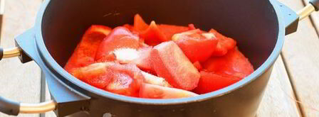 лечо из помидоров и перца с чесноком. Шаг 10