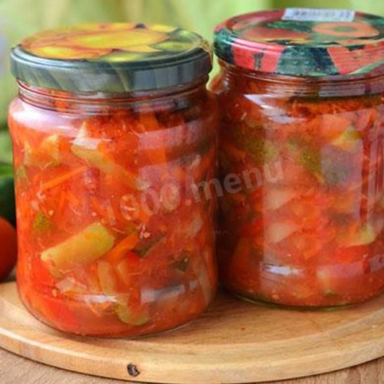 Рецепт лечо помидоры огурцы