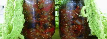 лечо с баклажанами, помидорами и перцем. Шаг 14