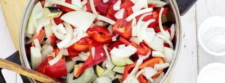 лечо с баклажанами, помидорами и перцем. Шаг 10