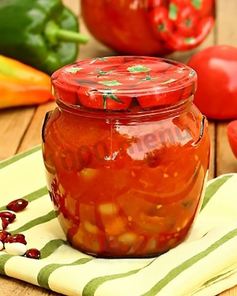 Лечо с фасолью на зиму