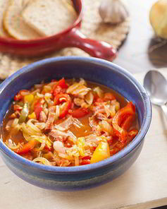 Лечо с колбасой