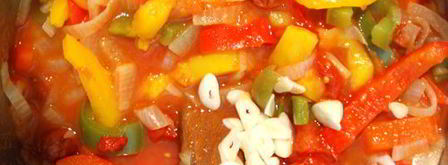 лечо с колбасой. Шаг 7