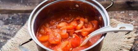 лечо с луком, морковью и помидорами. Шаг 9