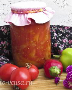 Лечо с помидорами и перцем