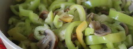 лечо с шампиньонами. Шаг 4