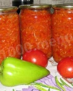 Вкусное лечо с рисом из помидор и моркови