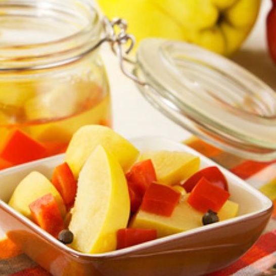 Рецепт айвы, маринованной с болгарским перцем