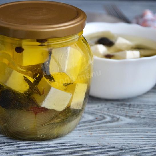Рецепт маринованной брынзы