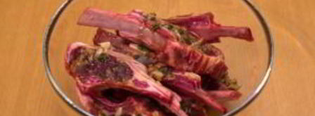 маринованные бараньи ребрышки, жаренные на гриле. Шаг 8