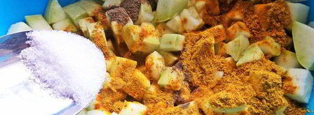 маринованные кабачки в карри. Шаг 7