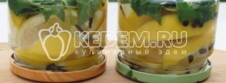 маринованные лимоны с листьями смородины. Шаг 10